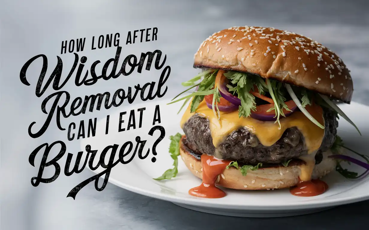 how long after wisdom teeth removal can i eat a burger