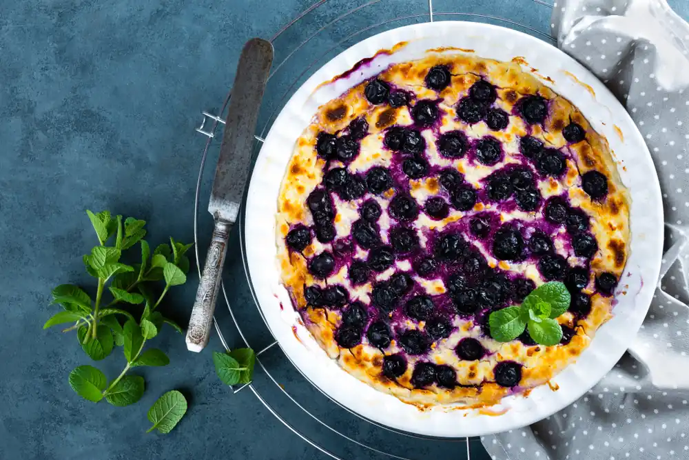 Easy Blueberry Cottage Cheese Breakfast Bake Recipe