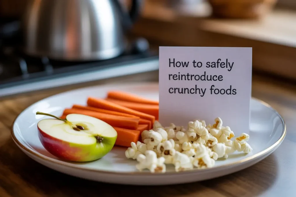 How to Safely Reintroduce Crunchy Foods