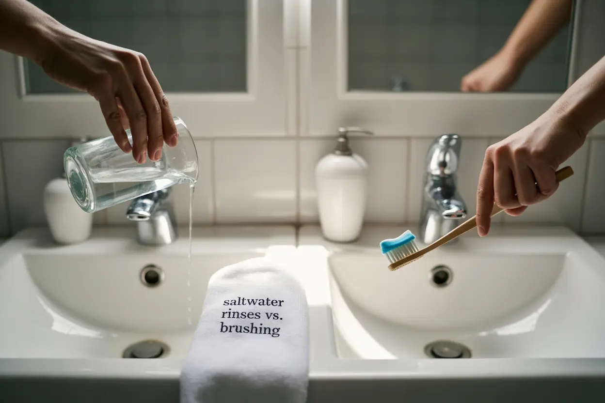 Can You Brush Your Teeth After Wisdom Teeth Removal? Tips & Instructions 6 Saltwater Rinses vs. Brushing