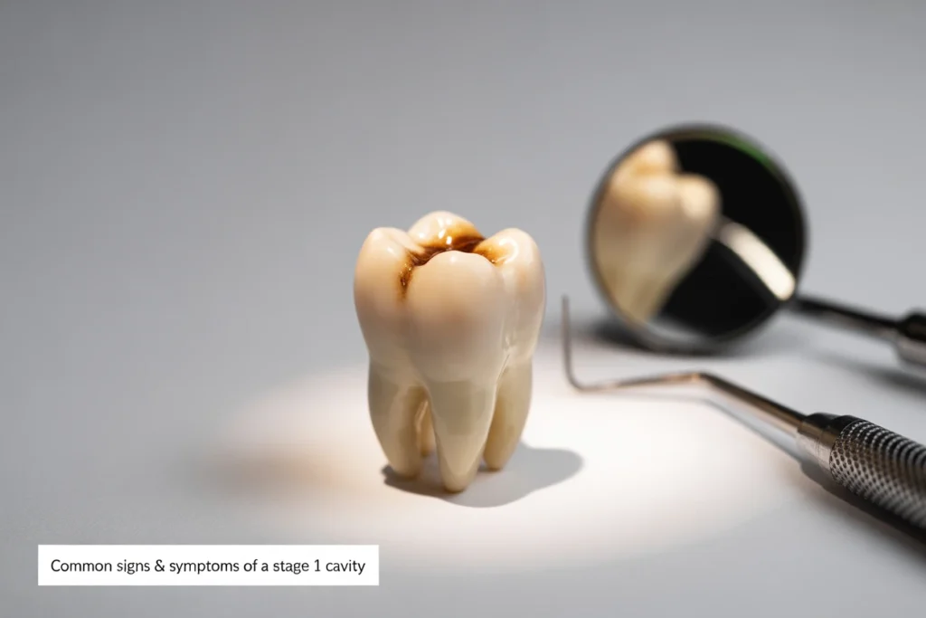 Stage 1 Early Cavity: Signs, Treatment & Prevention Tips 4 Common Signs Symptoms of a Stage 1 Cavity
